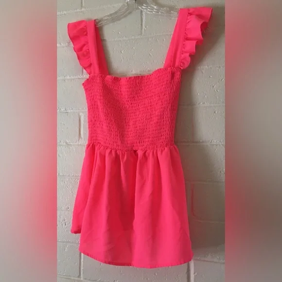 Hot Pink Ruffled Blouse - Picture 9 of 16